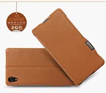 icarer Original litzhi Genuine Leather Case For Sony Xperia Z2 Luxury Magnet Wallet mobile Phone Cover caseWith Card Holder