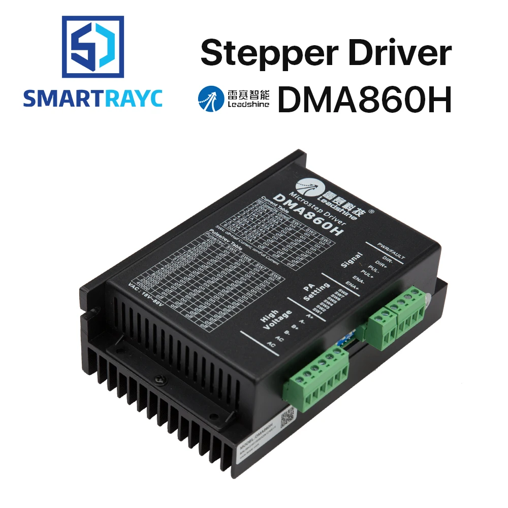 

Smartrayc Leadshine 2 Phase Stepper Driver DMA860H 18-80VAC 2.4-7.2A