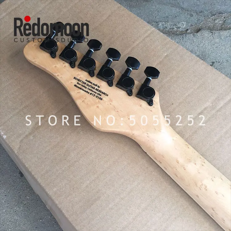 Factory custom guitar 6 strings electric guitar with Bird Eyes neck flamed maple top musical instrument shop