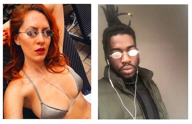 Round Mirrored Sunglasses  detail (2)