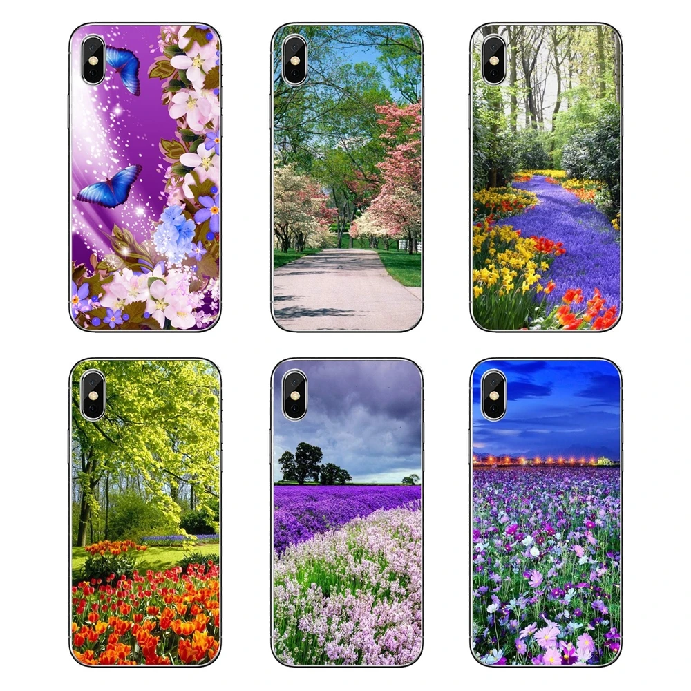 TPU Transparent Covers For Huawei P20 Lite Nova 2i 3i 3 GR3 Y6 Pro Y7 Y8 Y9 Prime 2018 2019 Pastel flowers Spring season Pattern | Мобильные