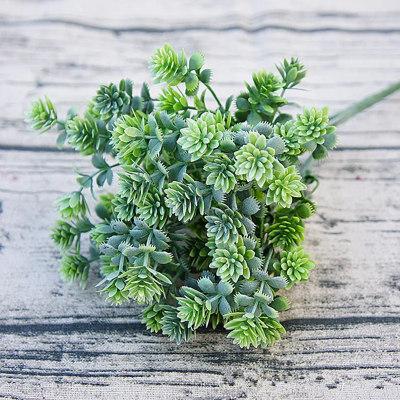 

Plastic Succulent plants artificial fall leaves flores DIY suculentas artificiais wedding decoration plant fake flowers wreath