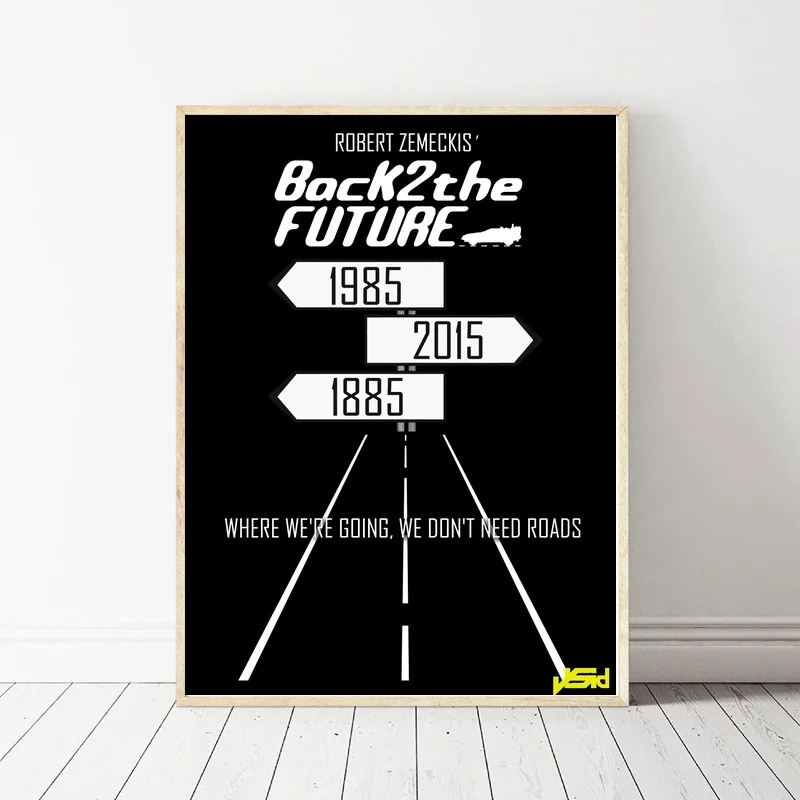 Back to the Future moive Art Canvas Poster Pictures for Living Room | Дом и сад