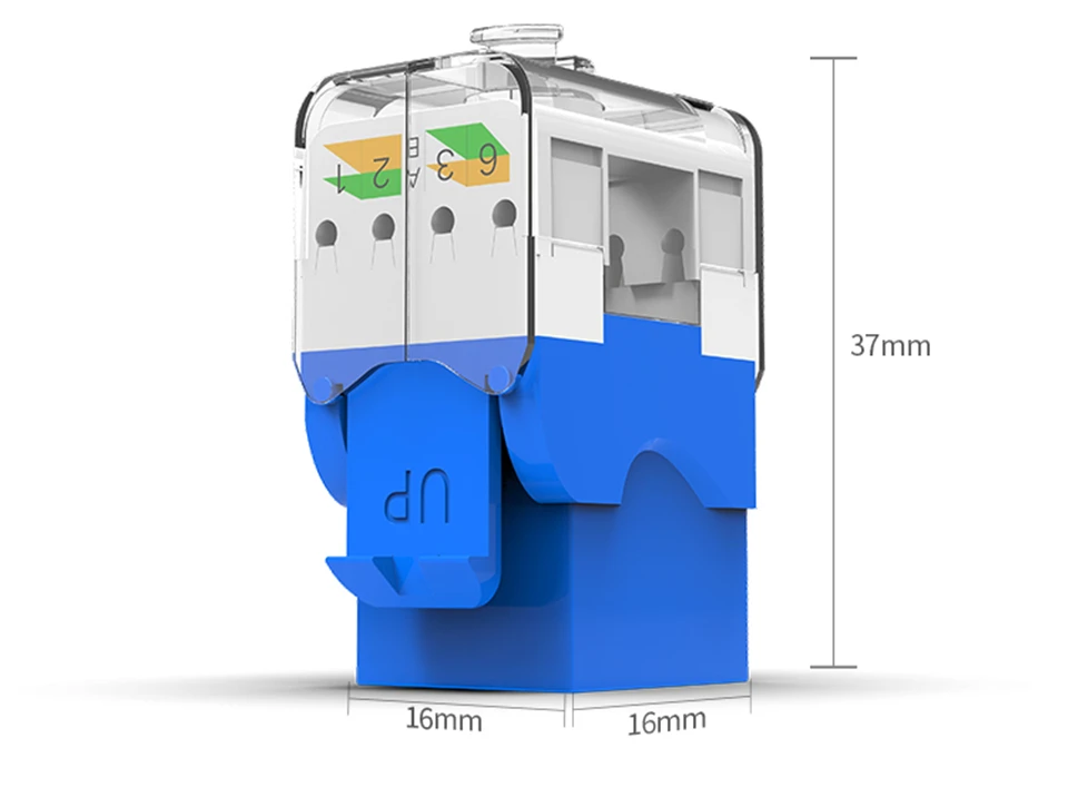 CAT6/CAT5e инструмент меньше трапецеидальное гнездо, AMPCOM RJ45 UTP Keystone модуль адаптера без Пробивной требуется инструмент муфты-1/2/10 шт. в комплекте