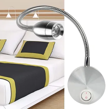 

Reading Light for Books in Bed, Bedside Reading Light Minimalist LED Bed Reading Lamp Headboard Wall Surface Mount (3W, Warm Whi