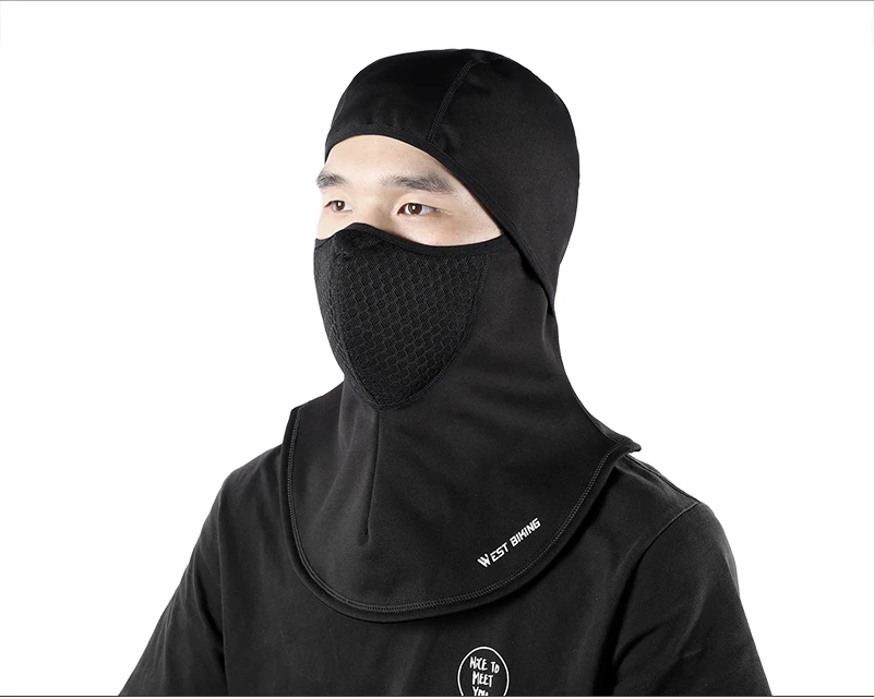 WEST BIKING, зимняя теплая велосипедная маска для лица, ветрозащитная Защитная бандана для головы, маска для катания на лыжах, сноуборде, велосипеде, Сетчатая Маска для лица