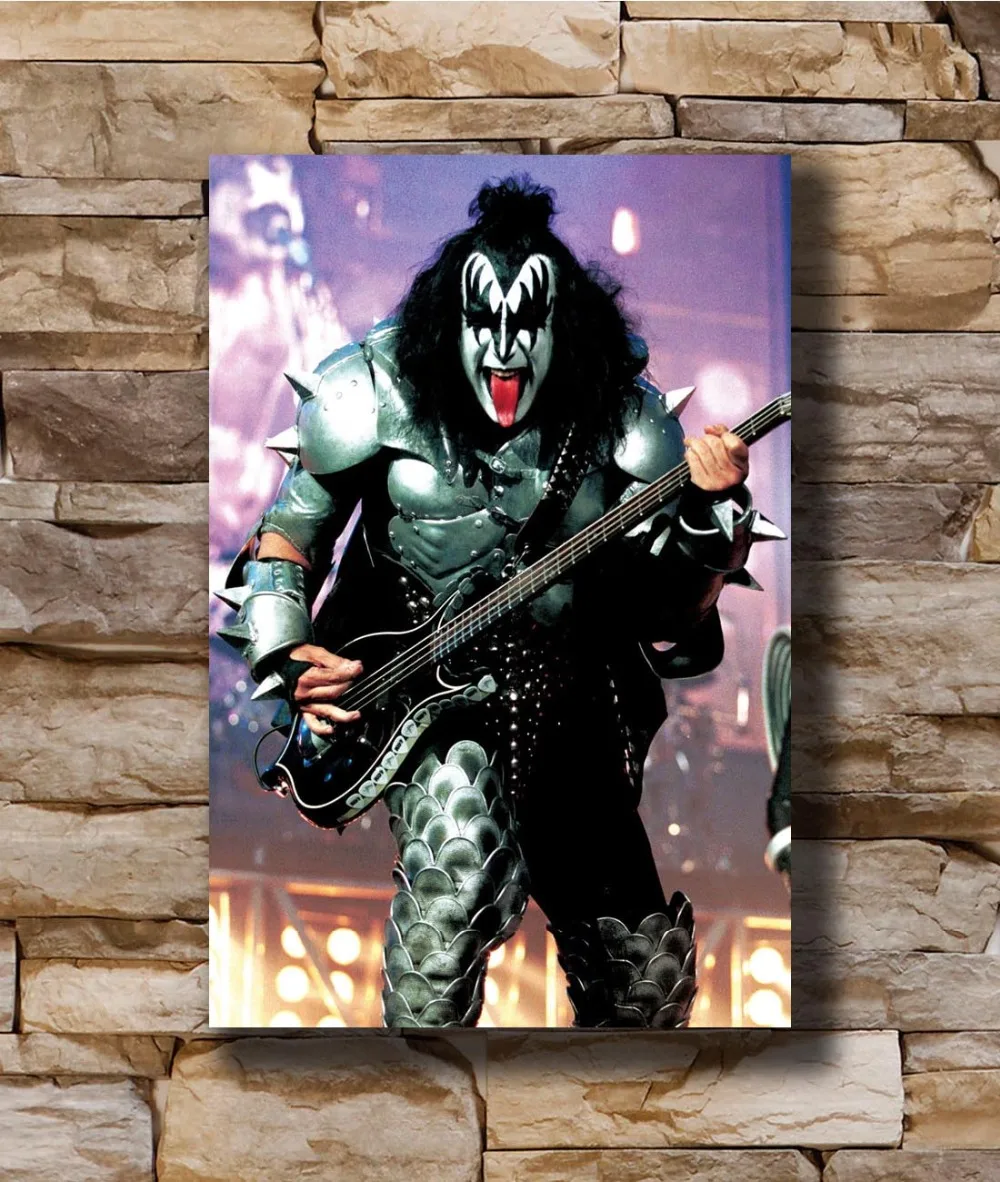 

Art Poster New KISS Band Heavy Music Group Star 02 Light Canvas Wall 14x21 20x30 24x36In N487