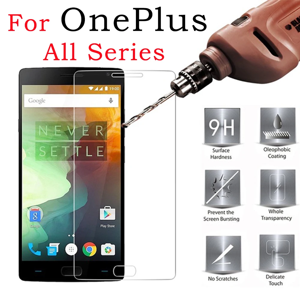 

on for oneplus 6 protective glass for one plus x 5 3 5t 3t one two tempered glas onplus 5 t3 x screen protector film protection