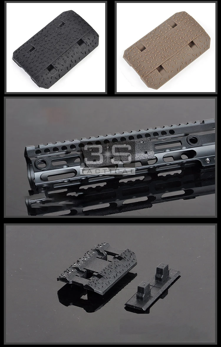 12PCS Tactical M-lok Rail Cover For Mlok Handguard Rail Mount M Lok Rail Picatinny 20mm Rail