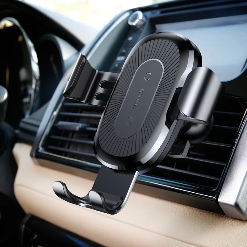 Baseus تشى سيارة لاسلكي شاحن آيفون X XR 8 سامسونج غالاكسي S9 S8 حامل هاتف المحمول سريع شاحن لاسلكي شاحن سيارة