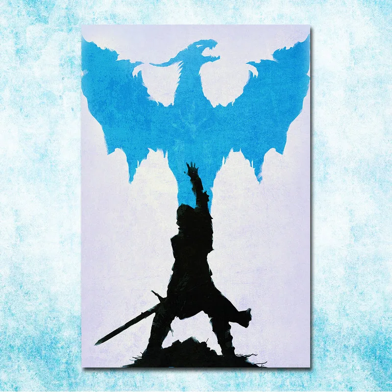 Dragon Age 3 инквизиция Горячая игры Искусство шелк Холст печати плакатов 13x20 дюймов