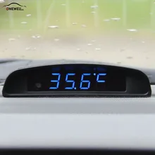 ONEWELL 3 In 1 Auto Clock Thermometer and Voltage Monitor Car font b Electronic b font