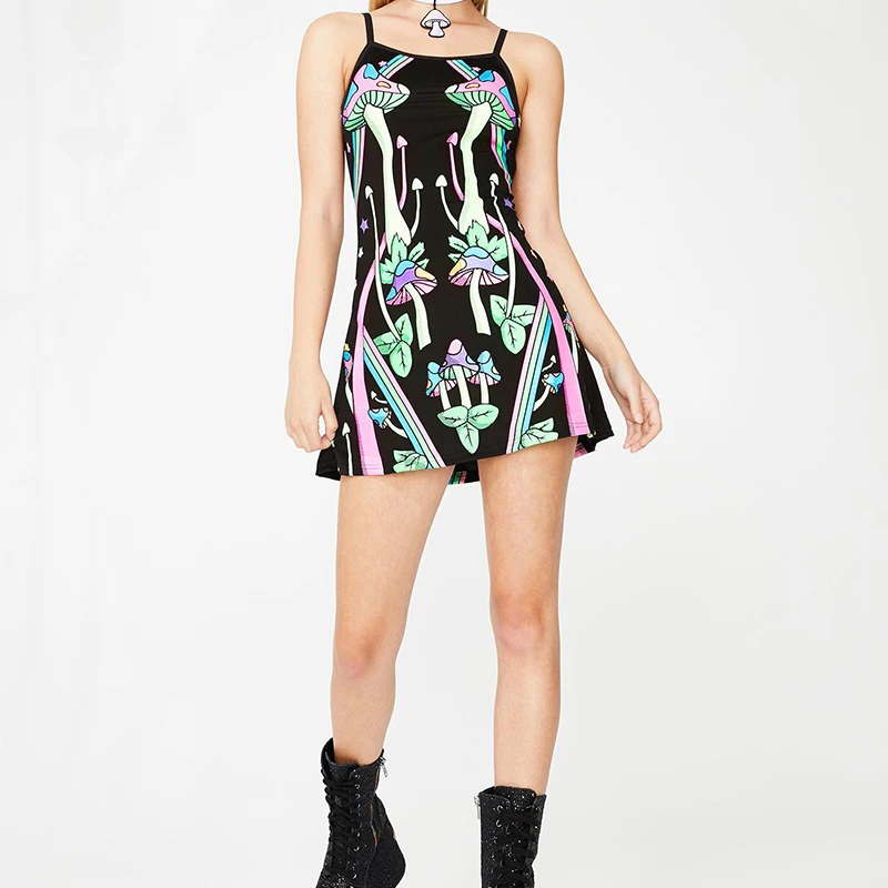 Psychedelic Summer Mushroom Dress