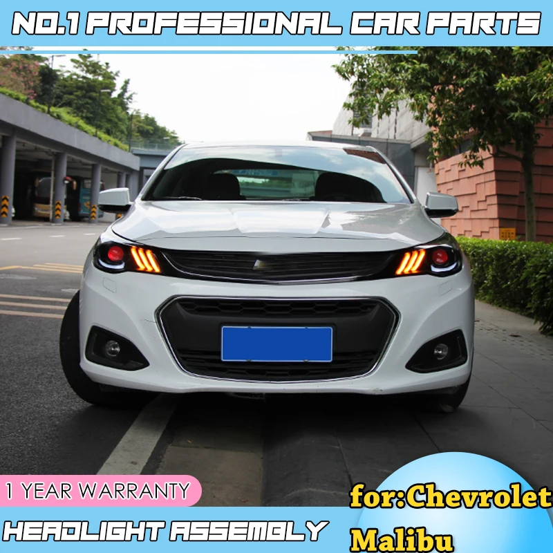 Автомобильный Стайлинг для chevrolet фара Malibu~ 2018DRL Биксеноновая линза HI LO габаритный, СВЧ противотуманный фонарь светодиодный фонарь