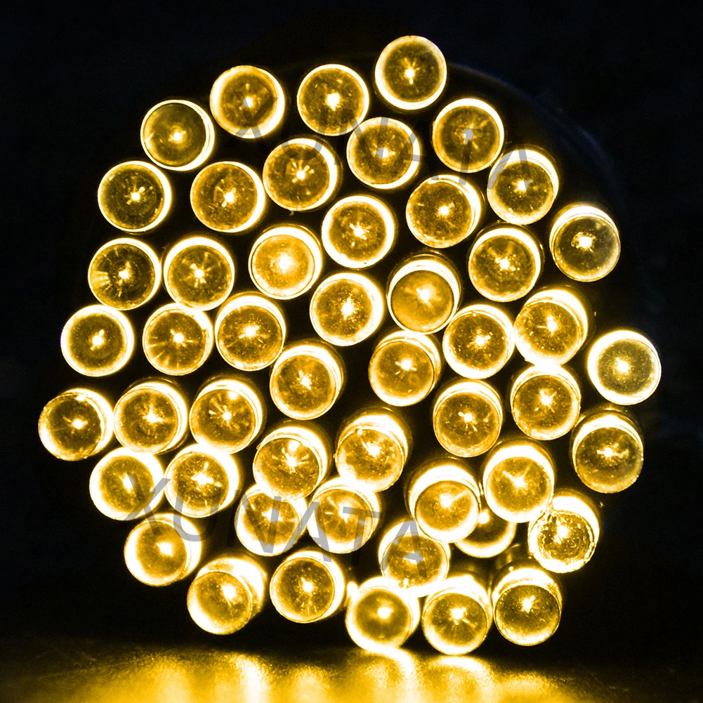 DC12V LED String Waterproof Christmas Garland Fairy LED Holiday Light UK/EU/AU/US Power adapter 10m/20m Straw hat