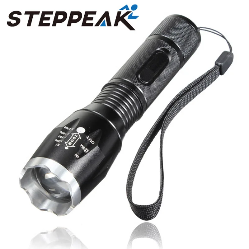 

100% New Tactical 2000Lm Flashlight For Bike CREE XML T6 LED Zoomable Light Zoom Lamp Torch For Camping Bike