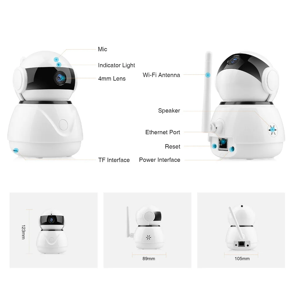 SANNCE ip-камера 1080P HD Smart IR IP Беспроводная камера системы видеонаблюдения Домашняя безопасность 2MP двухстороннее аудио IR-Cut ночное видение wifi детский монитор