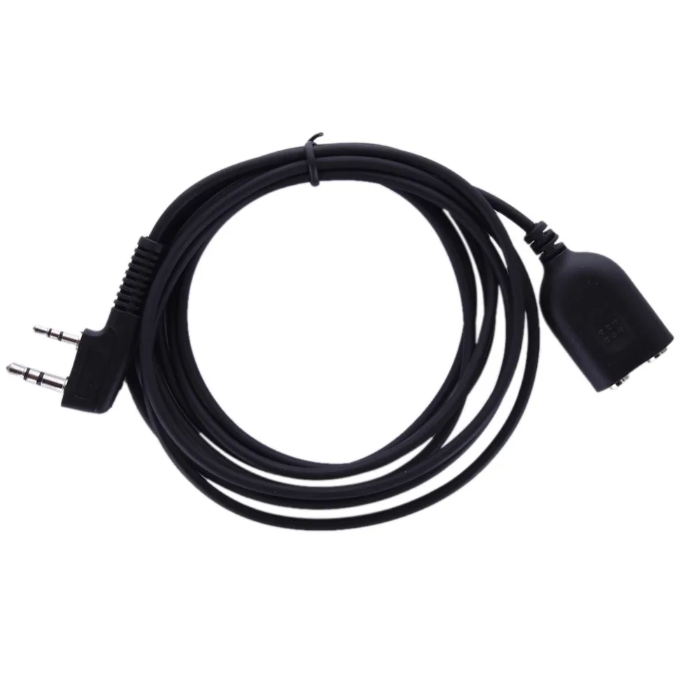 

Extended Cable Cord for Mic Microphone 2 Meters PVC For Intercom Headset Kenwood 2 Pin Speaker BaoFeng UV-5R GT-3 UV-82 BF-888S