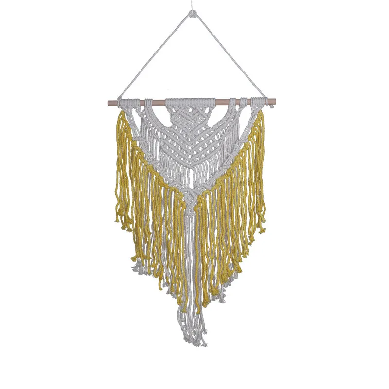 

New Nordic tapestry simple cotton hand-woven tapestry home accessories pendant white wall decoration wall hangings