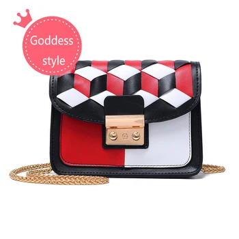 

2018 new simple single Shoulder Bag Mini Bag Handbag chain bag all-match Korean tide