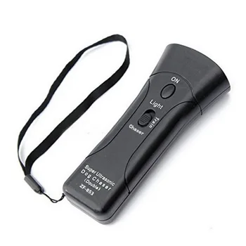 

DHL high quality 100set Ultrasonic Dog Chaser Stop Aggressive Animal Attacks Repeller w/ Flashlight