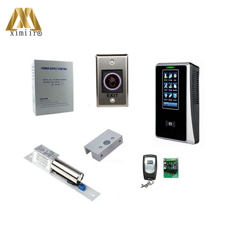 

30000 templates access contro system fingerprint SC700 machine kit with lock, power supply, release switch, bracket, alarm
