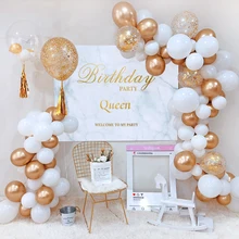BTRUDI golden metal diy balloons birthday party wedding decoration supplies balloon chain boys and girls baby shower BTRUDI golden metal diy balloons birthday party wedding decoration supplies balloon chain boys and girls baby shower
