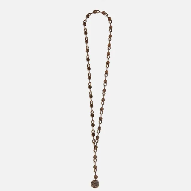 Flatfoosie Новое богемное женское ожерелье ZA Трендовое этническое длинное из натурального камня ожерелье-воротник подарок вечерние и свадебные