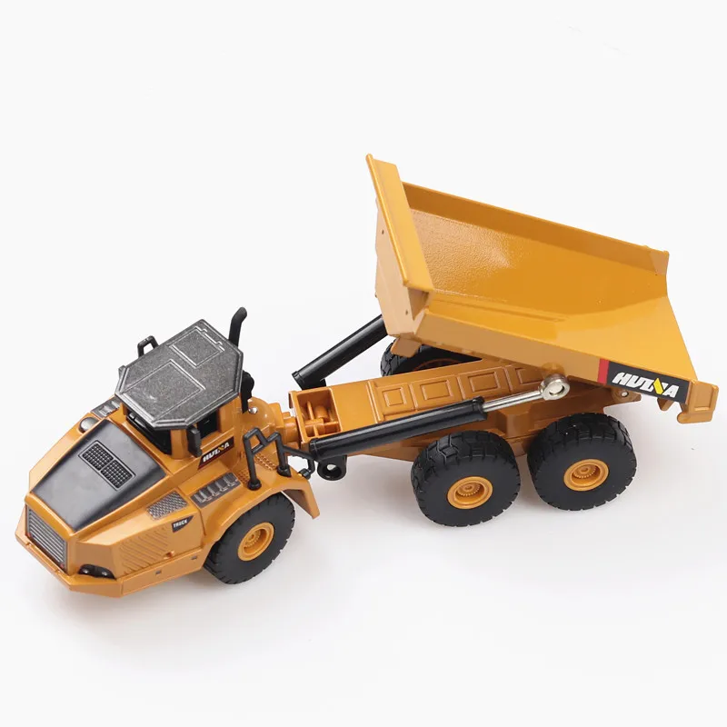 1:50 Alloy Articulated Dump Truck Toys Engineering Vehicle Model Metal Gift Boy