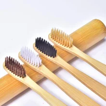1 шт. экологическая деревянная зубная щетка Бамбук Зубная щетка мягкое волокно деревянная ручка зубная щетка для здоровья полости рта низкоуглеродная зубная щетка