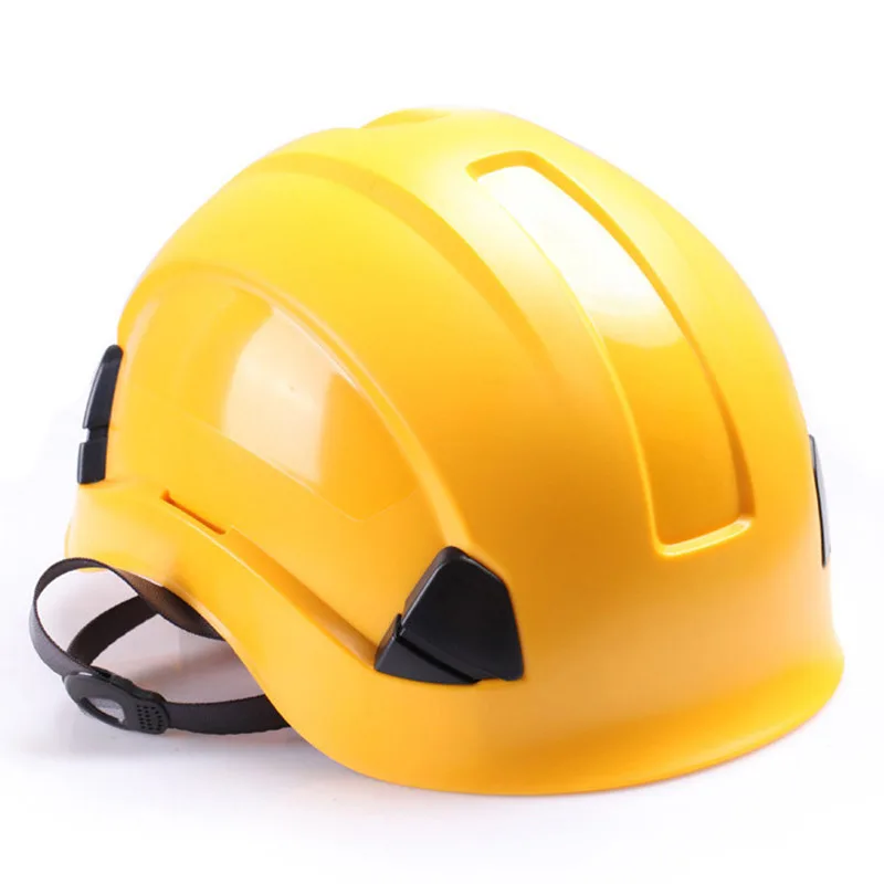 Защитный шлем конструкция жесткая шляпа Высокое качество ABS защитные шлемы Рабочая крышка дышащий инженерный мощный спасательный шлем - Цвет: Цвет: желтый