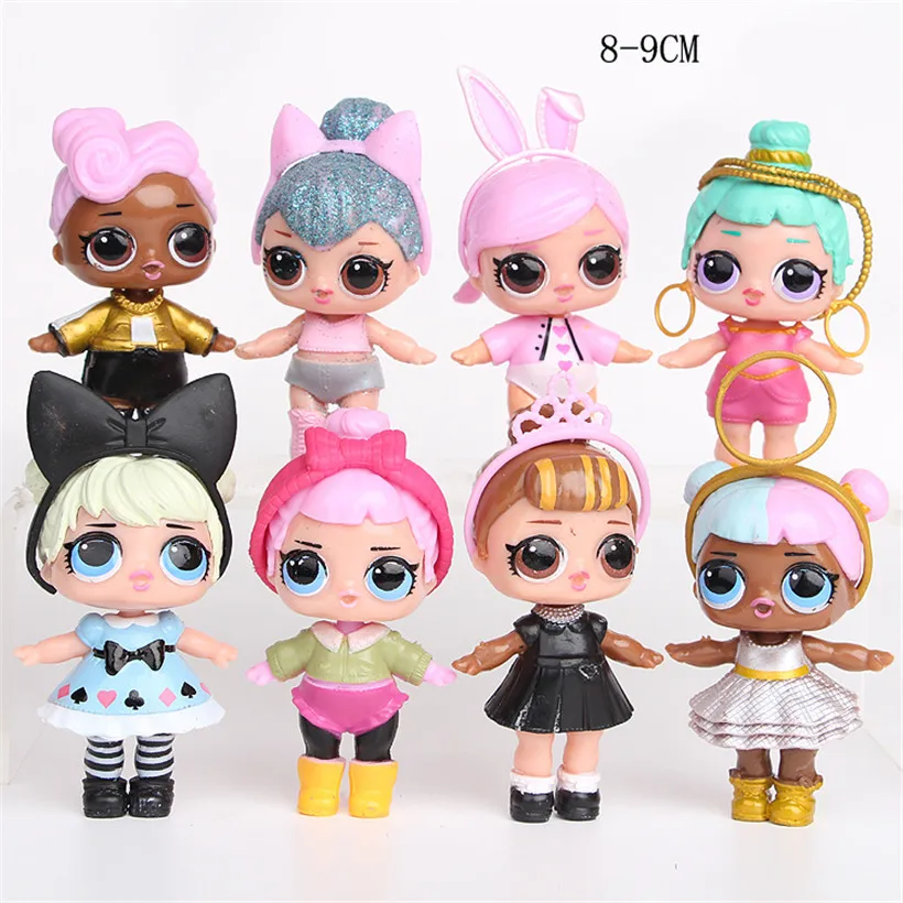 

8 pcs/set LoL Doll Unpacking High-quality Dolls Baby Tear Open Color Change Egg LoL Doll Action Figure Toys Kids Gift BPD-963