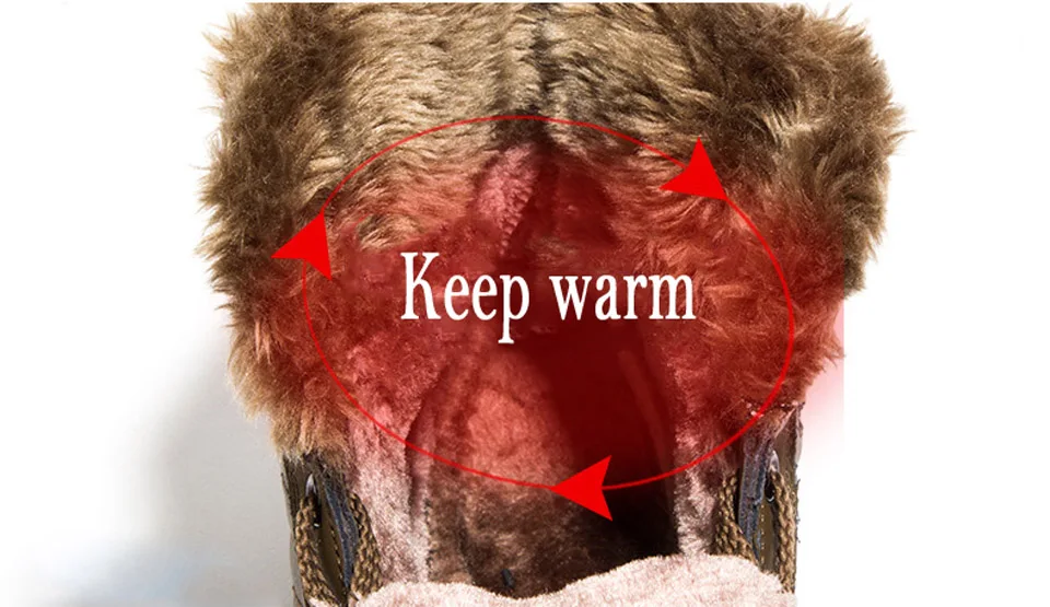 Loveontop/мужские рабочие зимние ботинки ботильоны на меху большого размера Теплая мужская обувь из натуральной кожи с коротким плюшем Новинка года