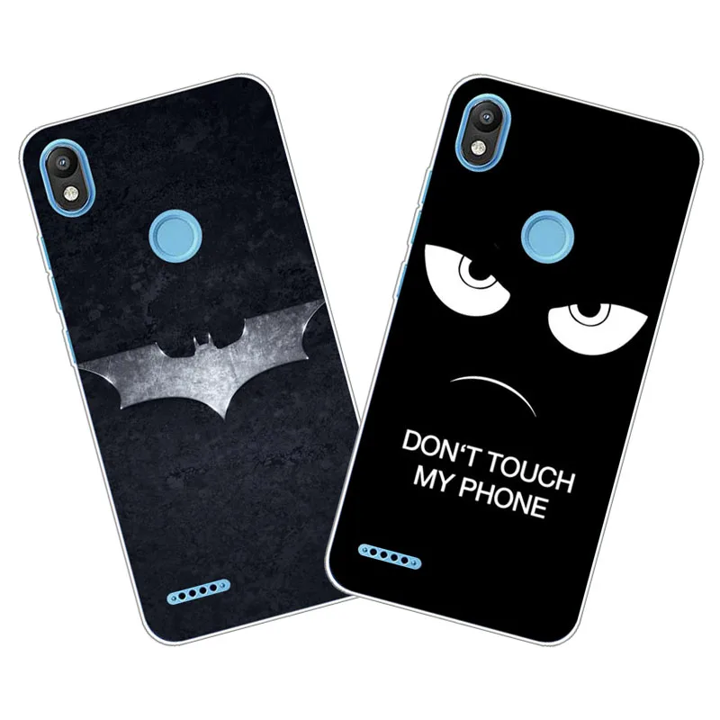 

Infinix Smart 2 X5515 Case,Silicon Black bats cartoon Painting Soft TPU Back Cover for Smart 2 X5515 X5515F Phone protect cases