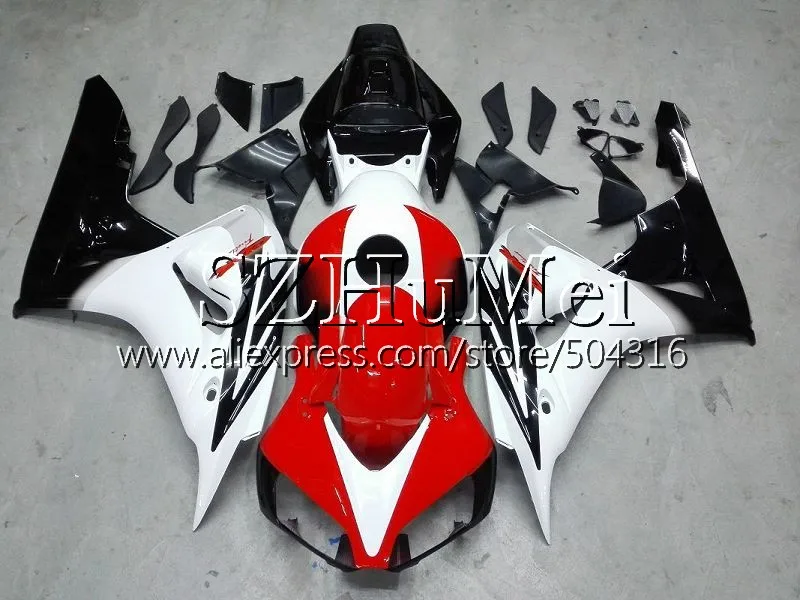 Белый черный рояльный средства ухода за кожей для HONDA CBR 1000 RR 06 07 CBR 1000RR 60SH3 CBR1000RR 06 07 CBR1000 RR 2006 2007 OEM обтекатели комплект - Цвет: No.  15