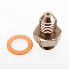 Kinugawa Turbo Kit Adaptador de 7/16 “-24 para 4AN w/Restritor 1.5mm para T30 T25 T28 GT35 Alimentação de óleo