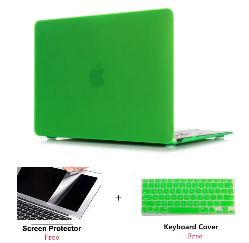 2019 Новый матовый чехол для ноутбука + защита экрана (подарок) клавиатуры Macbook Pro