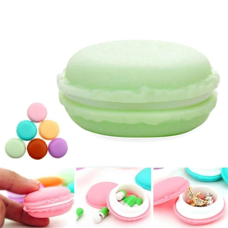 2018 new fashion Mini Macarons cute attractive earrings rings Organizer Storage Box Case Carrying Pouc05