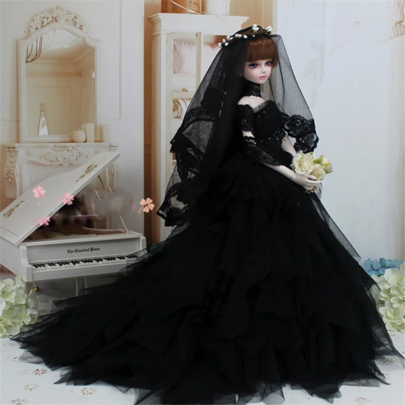 Cateleya 2018 новая горячая платье торжественное платье вечернее dress1/3 1/4 БЖД SD кукла платье черное свадебное платье куклы