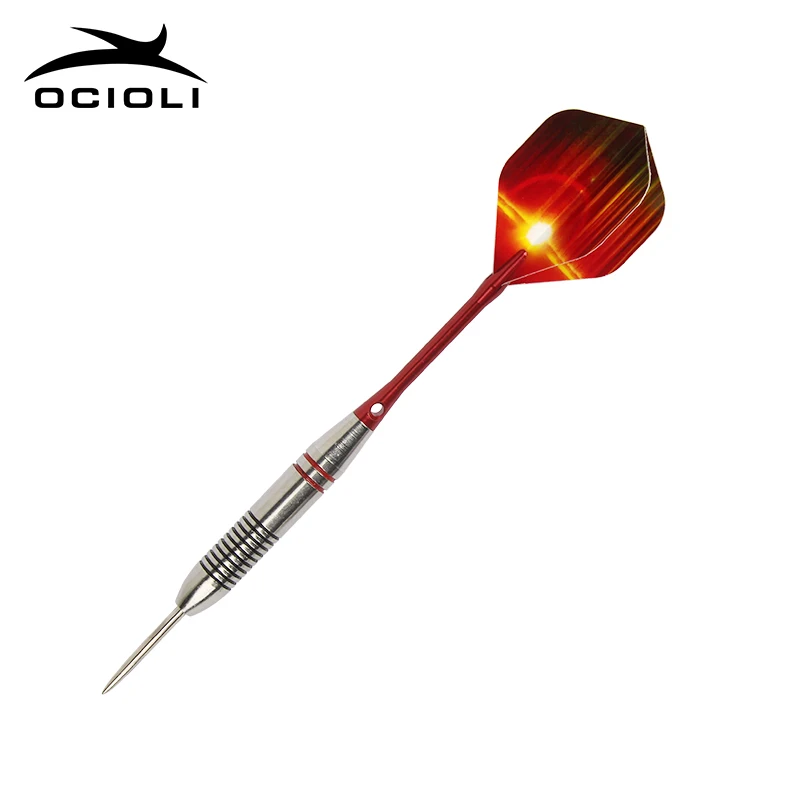 

1PCS NEW Stainless Steel Tip Darts 24g Aluminum Shafts Exquisite Flights Pop