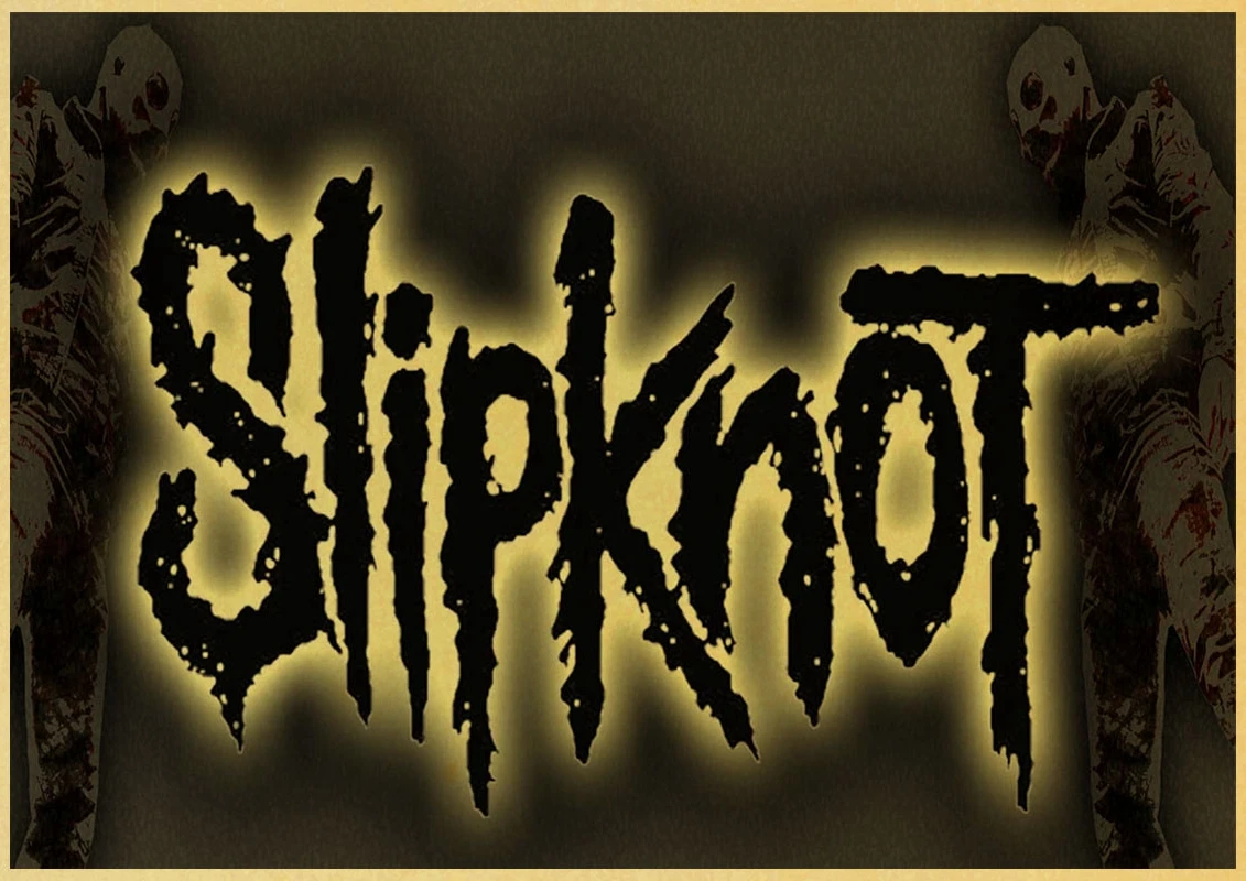 Slipknot тяжелый металл постер музыкальной группы печать на крафтовой бумаге плакат спальня Паб Бар настенный декоративный плакат для рок-группы - Цвет: A071