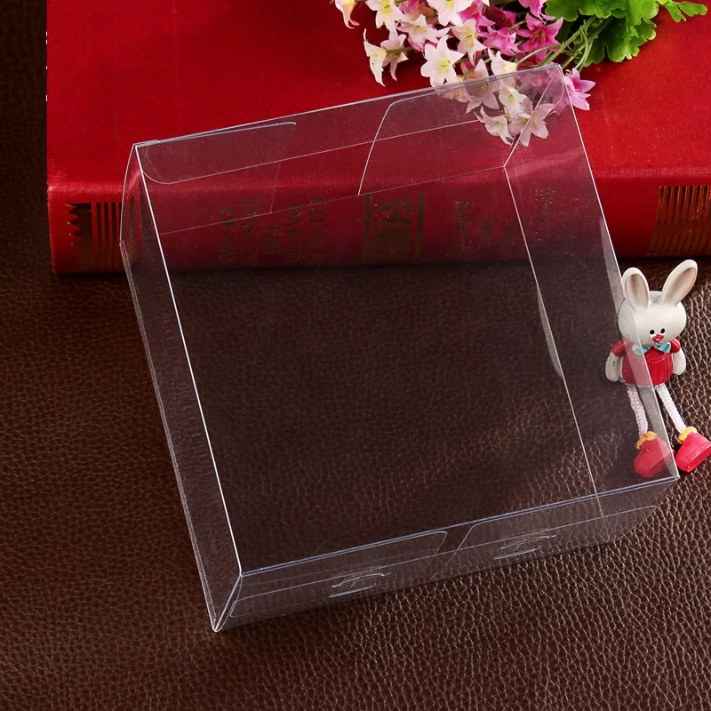 1515Hcm Clear PVC Square Gift Boxes Favor Candy Packing Souvenir Box Transparent Chocolate Bags Wedding Favor Party Supply (4)
