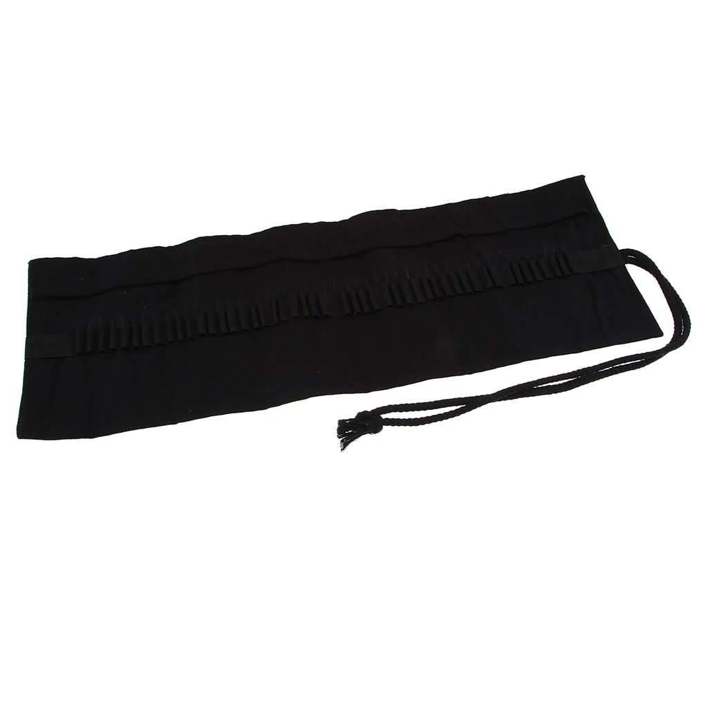 12/24/36/48/72 Hole Multi-Purpose Art Supplies Artist Kid Adult Colored Pencils Roll Up Bag Holder Canvas Pouch Storage Case Bag
