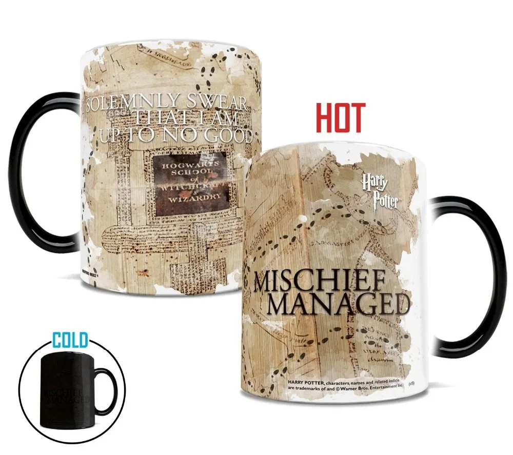 

Light Magic color changing mugs mischief managed coffee mugs changing color mug for best friend gift