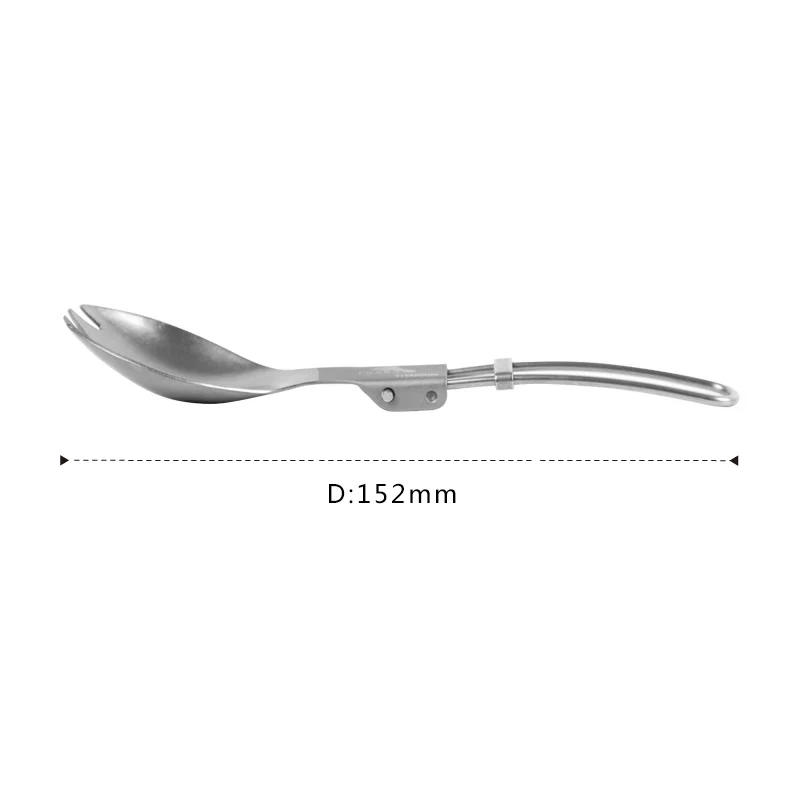 TOAKS 18g Ultralight Titanium Spoon Portable Folding Spoon Outdoor Camping Tableware T-21