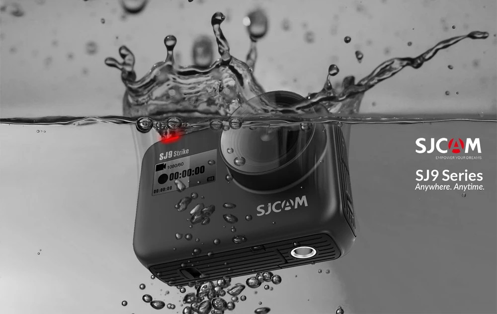 Sjcam sj9 strike supersmooth gyro waterproof 4k 60fps action camera wireless charging live streaming wifi sports video camera