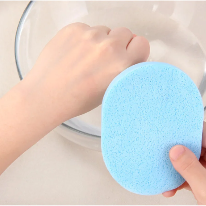 

Natural Round Cosmetic Puff Wood Fiber Face Wash Cleansing Sponge Beauty Makeup Tools Accessories