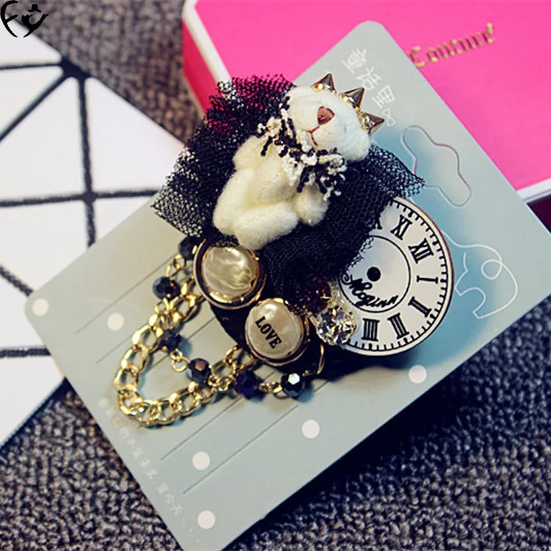 

The crown BROOCH BADGE temperament lace sweater Pin bear FANGY17080427