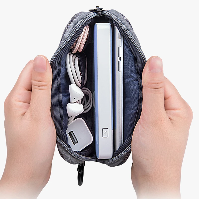 

Waterproof Outdoor Travel Storage Bag Data Cable Mobile Hard Drive Charger U Disk Headset Storage Box Outdoor Sport Bags