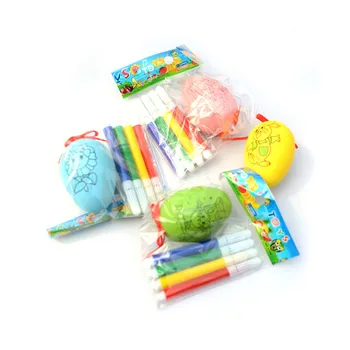 

FunPa 10Pcs Easter Eggs 40Pcs DIY Painting Pens Easter Eggs Set Children Mini DIY Easter Eggs Fake Eggs Ester Decorations New